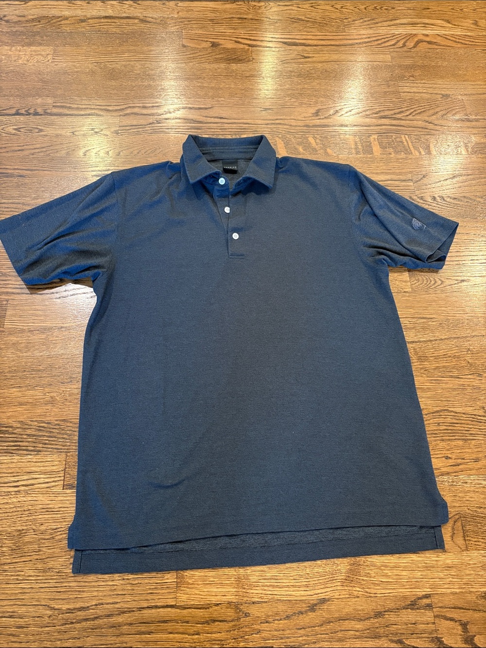Dunning Golf charcoal grey polo shirt, XL